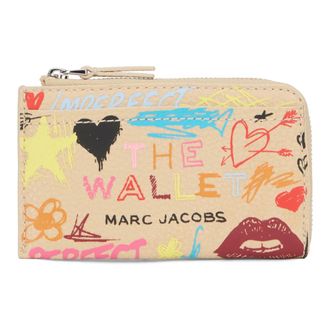 Marc Jacobs Wallets & Cardholders, female, Multicolor, Size: ONE SIZE The Punk Scribble Top Zip Multi Wallet