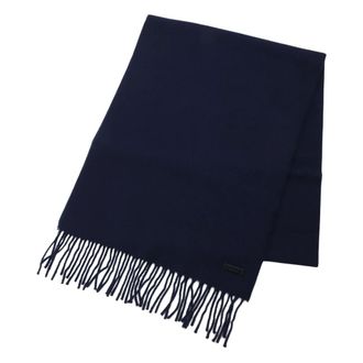 HUGO BOSS Accessoires, Heren, Blauw, ONE Size, Wol, wollen sjaal met franje detail