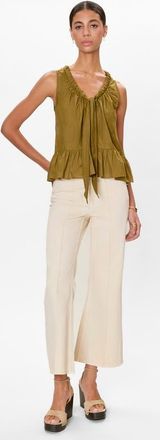 Rebecca Taylor Lilou Tank in Leaf Green at Nordstrom, Size X-Small