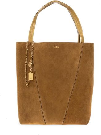 Chlo&eacute; Schoudertas Spin Medium - Dames - Shoppers - Bruin - ONE Size - Leer - Tassen
