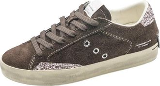 Crime London Gedragen Sneakers - Dames - Sneakers - Bruin - 38 EU - Leer - Schoenen