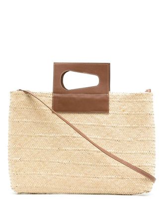 NANNACAY Cacau straw bag - Neutrals