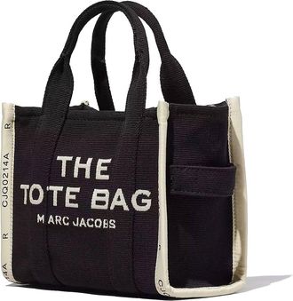 Marc Jacobs Womens Tote Bag The Jacquard Small Black Cotton Shoulder