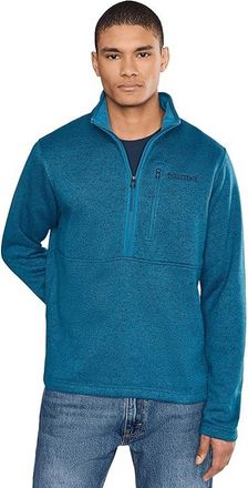 Marmot Drop Line 1/2 Zip Mens Jacket Nautical Blue Heather : XL, Fleece/Polyester