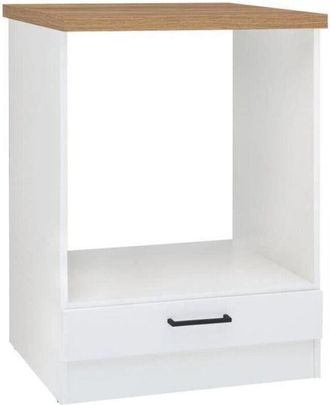OEM Mueble Bajo De Horno 60 Cm - Encimera - Blanco Brillante