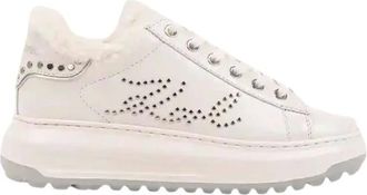 Karl Lagerfeld Schoenen, Dames, Wit, 40 EU, Leer, Kapri Lug
