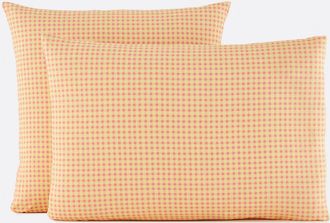 La Redoute Interieurs 30% gerecycled katoenen beddengoedset, rechthoekige kussensloop, ruitjesprint, LESIA