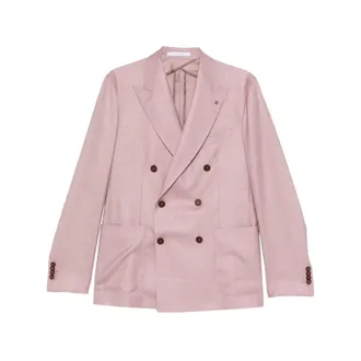 Tagliatore Blazers, male, Pink, Size: 3XL Jacket Tagliatore