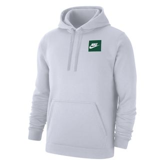 Nike Mens Club Fleece Pullover Hoodie in White | M31777GS043-10A
