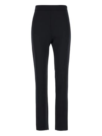 Max Mara concealed zip fastening slim-fit trousers - Nero