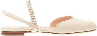 AGL Softy Slingback - Dames - Ballerinas - Beige - 38 EU - Leer - Schoenen