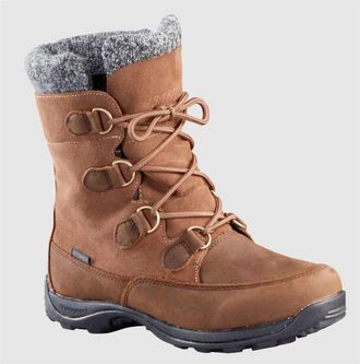 Baffin Womens Eldora Waterproof Winter Boots In Taupe/dark Brown