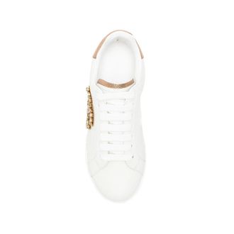 Dolce & Gabbana Logo-Embellished Low-Top Sneakers - White