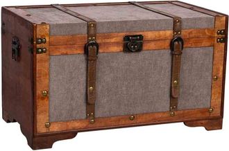 Wanderlust Deco Wanderlust Deco - Ba&uacute;l De Madera Marr&oacute;n 65x36x38