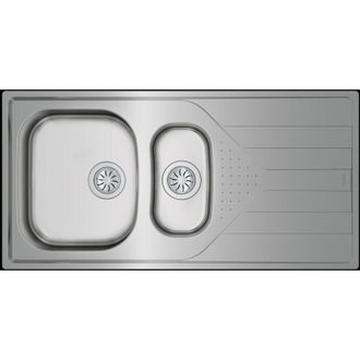 Teka Fregadero Sobre-encimera Acero Inoxidable Rectangular 2 Senos Tek