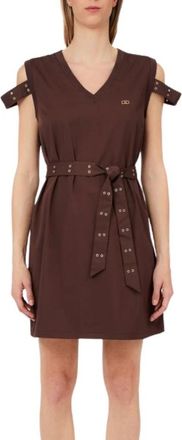 Liu Jo Ta 6127.1 Short Dress - Dames - Korte kleedjes - Bruin - M - Kleedjes