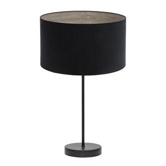 Fabrilamp Sobremesa Alto Tania 1xe27 Negro/negro-madera Gris 62x30x30 Cm