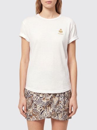 Isabel Marant Cotton T-shirt with Contrast Logo