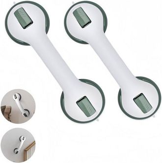 OEM Barras De Seguridad Para Personas Mayores (juego De 2), Barandillas De Seguridad, Duraderas, No Requieren Taladrar, Desmontables, 29 X 9,5 Cm