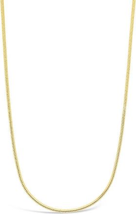 Sterling Forever 14K Plated Adjustable Snake Chain Necklace