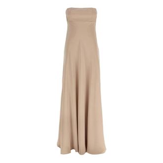 Giovanni Bedin Off-shoulder Chiffon Gown - female - Giovanni Bedin - Gowns - Beige - XS - Dresses