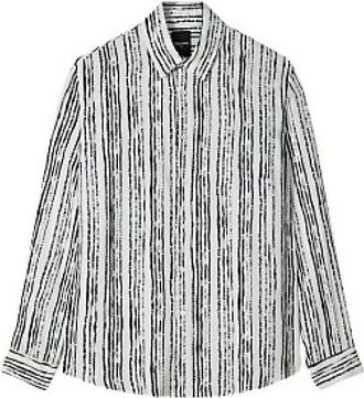 Patrizia Pepe Overhemden, Heren, Veelkleurig, L, Camicia Wit & Zwarte Strepen
