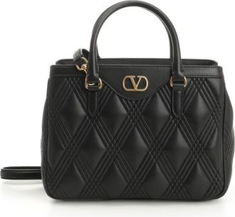 Valentino Garavani Double Handle Bag - Quiltie 67 - Nappa Deluxe/a.brass Logo