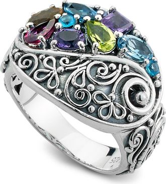 Samuel B. Sterling Silver Multi Gem Paisley Ring at Nordstrom Rack, Size 6
