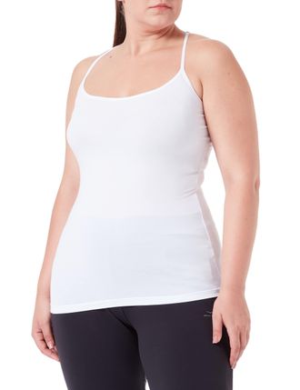 Puma Womens Iconic Racer Back Tank Top 1P Underwear, White, M
