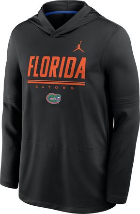 Nike Jordan Mens Florida Sideline Jordan Brand Dri-FIT College Long-Sleeve Hooded Top in Black | 0JB908HZUFN-594