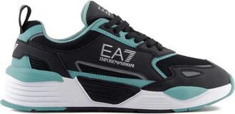 Emporio Armani Sneakers, male, Black, Size: 10 1/3 US Low Top Sneakers