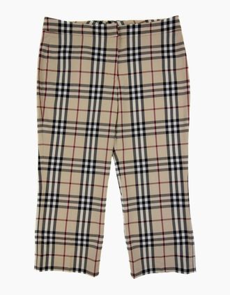 Burberry Womens Burberry Woman Marden Check Short Trouser Beige 0144 - Size: 12