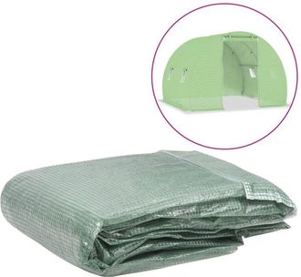 vidaXL Telo di Ricambio per Serra (6 m&sup2;) 200x300x200 cm Verde - Vidaxl