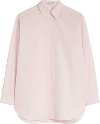 Jil Sander lichtgewicht katoenen poplin overhemd
