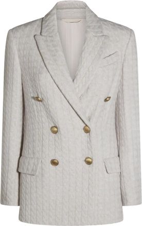 Brunello Cucinelli Cappotto doppiopetto - Bianco