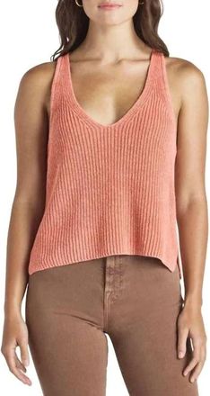 Splendid Deirdre Sweater Tank Top In Persimmon