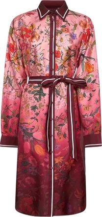 Gucci Blousejurk met bloemenprint - Rood