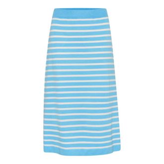 Saint Tropez MilaSZ Striped Skirt - - Skirts - Donna - Blu - M