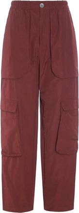 Bitte Kai Rand Poplin Zakbroek Maroon - Dames - Straight fit broeken - Bruin - XL - Katoen - Broeken