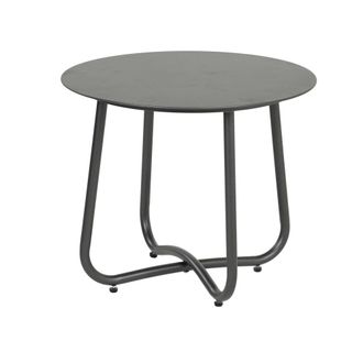 ED&Egrave;N JARD&Iacute; Mesa auxiliar para exterior con tacos de goma antracita