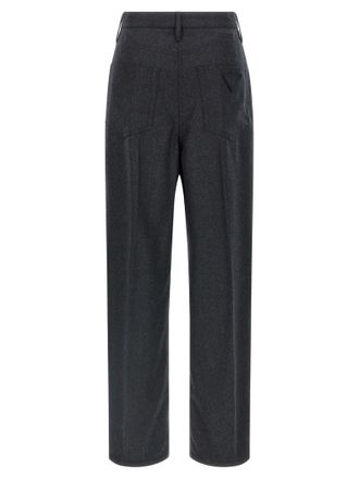 Prada Virgin Wool Trousers - Grey