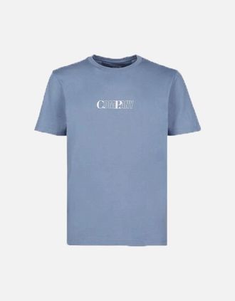 C.P. Company Mens Logo T Shirt - Infinity - Blue - Size: 36