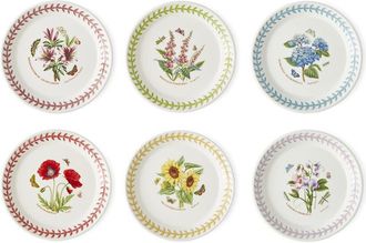 Portmeirion Set Of 6 Botanic Garden Meadow Bread Plates