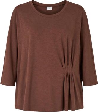 In Front Blouse - Dames - Blouses - Bruin - L - Overhemden