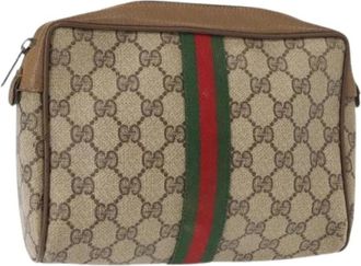 Gucci Pre-owned Clutches, female, Beige, Size: ONE SIZE Pre-owned Plastic Clutch