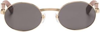 Cartier Premi&egrave;re de Cartier sunglasses - unisex - Metal - 55 - Brown