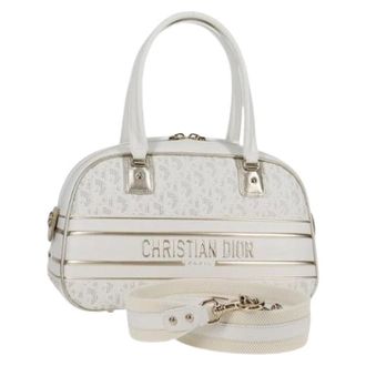 Dior Pre-owned Leren Handtas - Dames - Pre-owned - Wit - Maat: ONE Size Leer