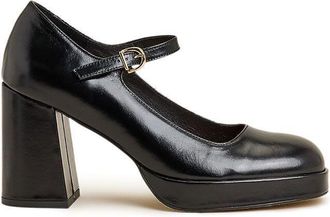 Jonak Leren ballerinas met hakken, VERITOX