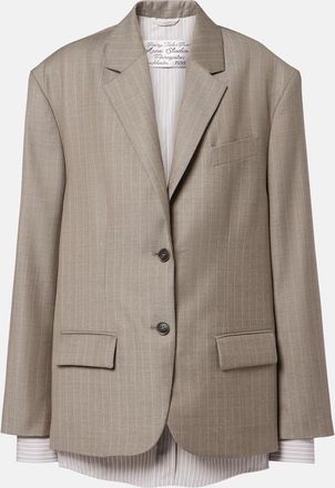 Acne Studios Striped wool jacket