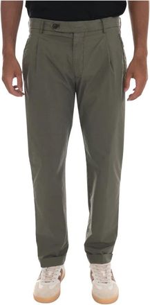 Berwich Retro-Gd Chino - Heren - Chinos - Groen - S - Katoen - Broeken